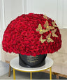 300 Red Roses with Butterflies