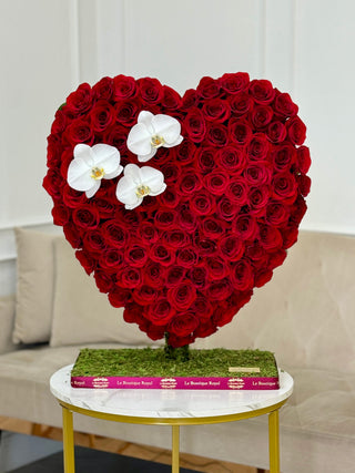 Rose Heart in Red (Medium)