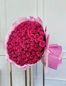 Hot Pink Long Stem Roses Bouquet