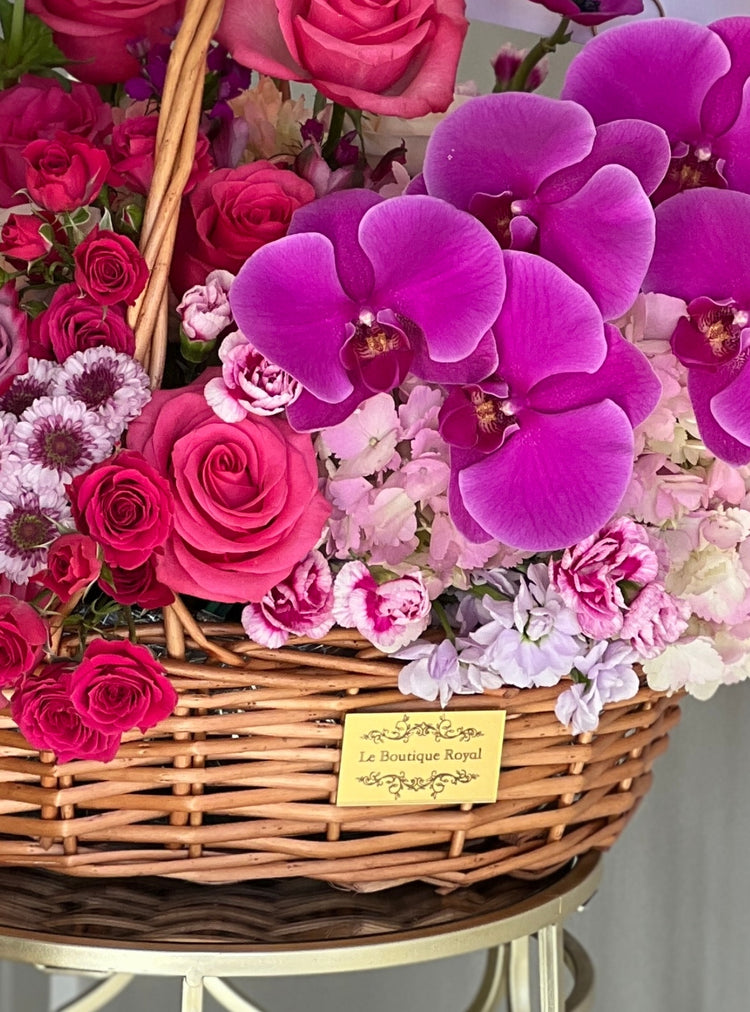 Flores en la canasta