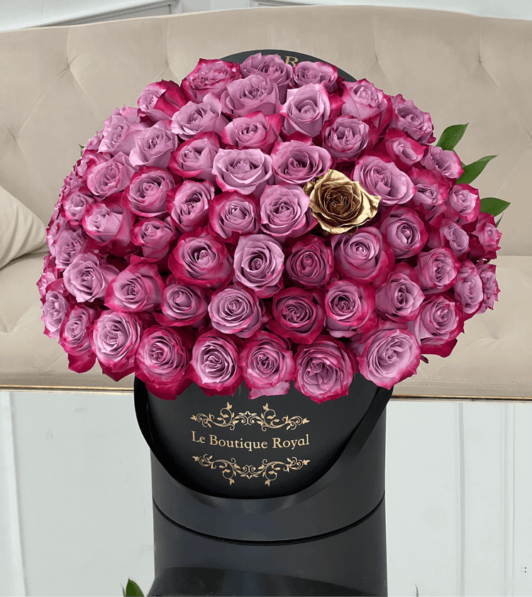 Arreglo floral de lujo morado | Le Boutique Royal