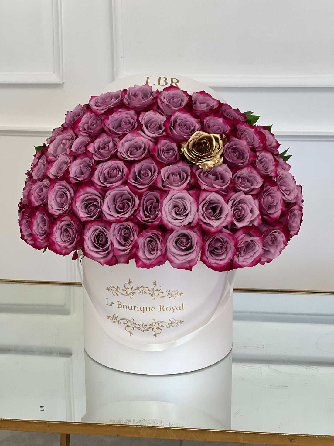 Purple Luxury Flower Arrangement | Le Boutique Royal