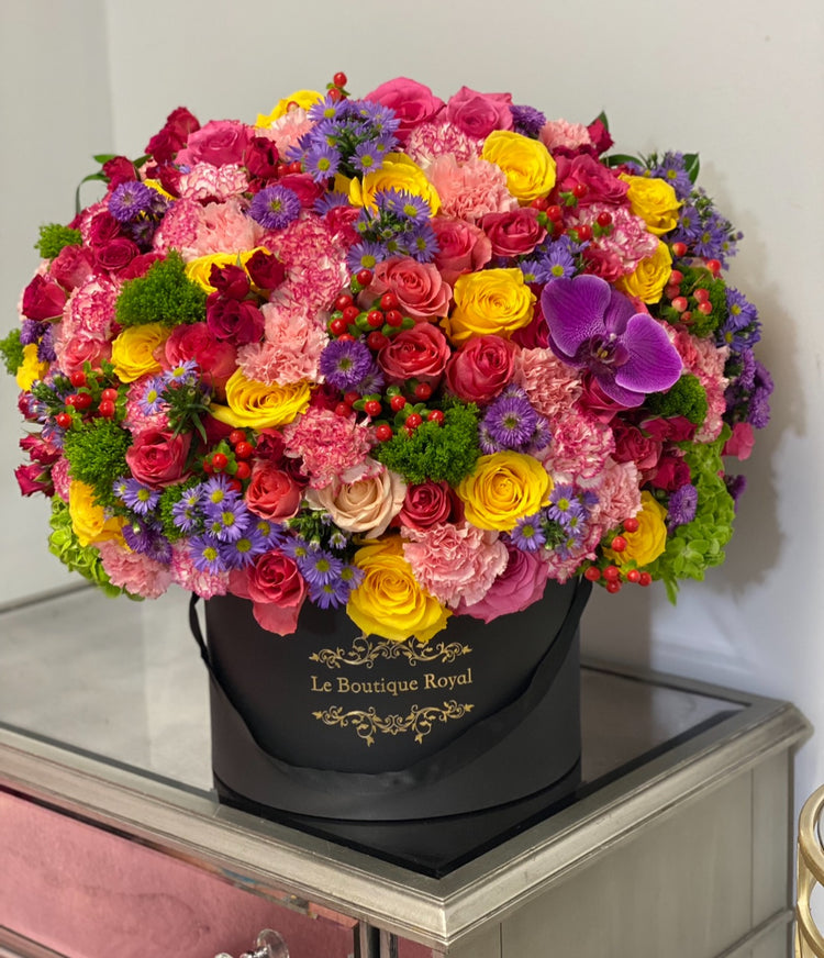 Colorful rainbow Flowers