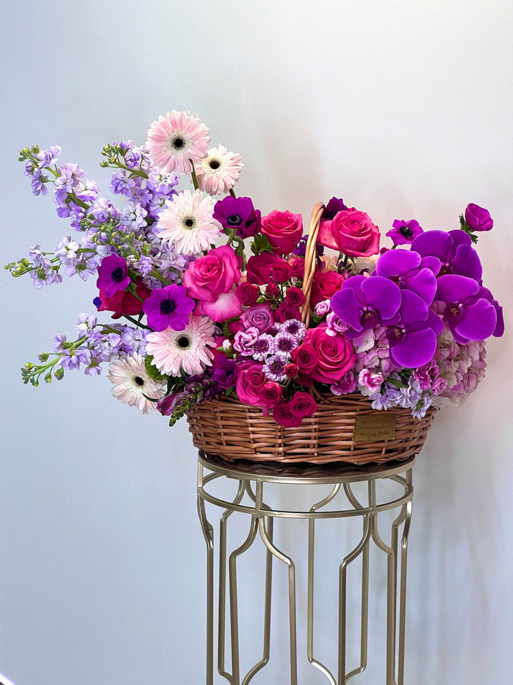 Flores en la canasta