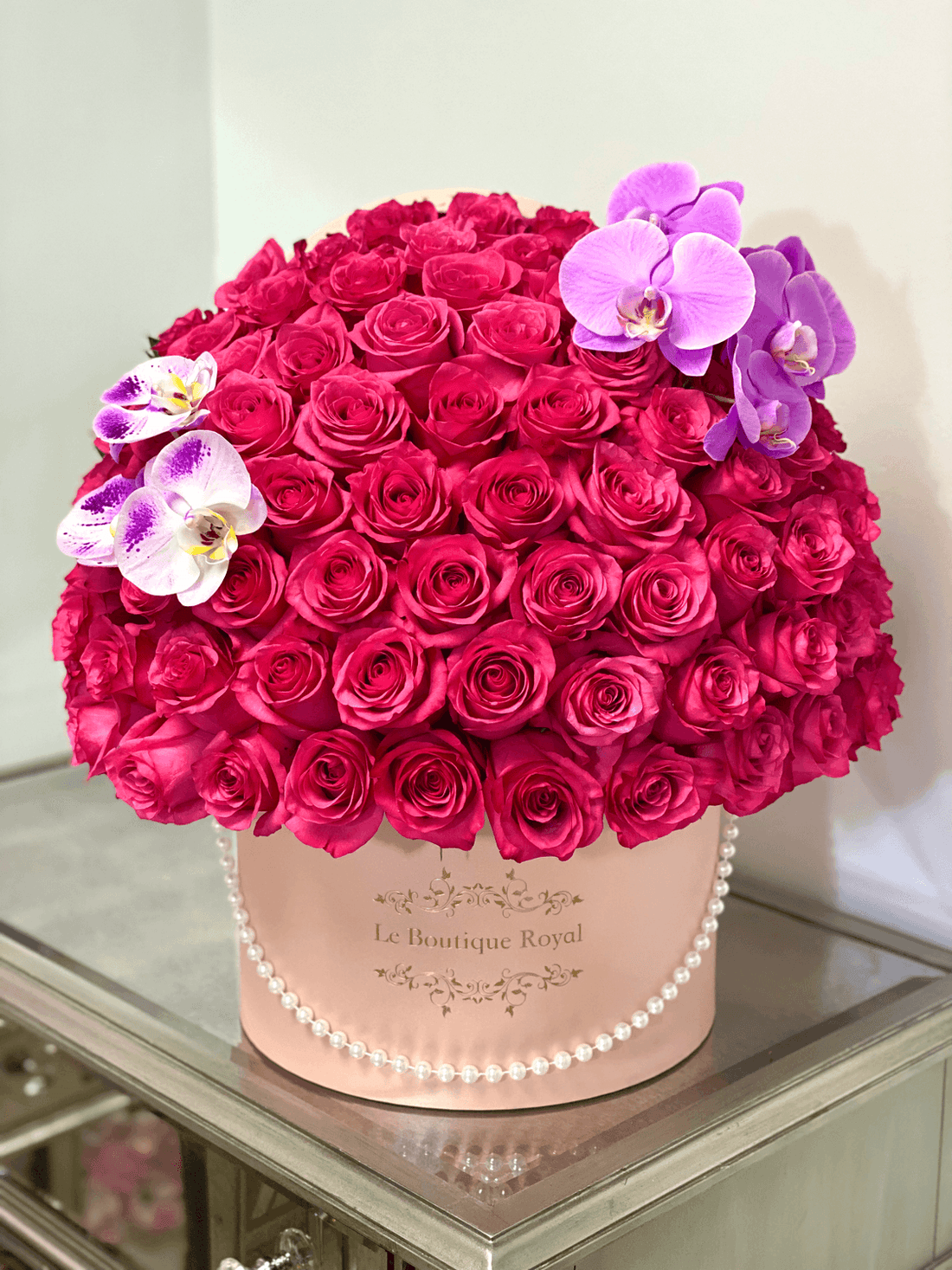 hot pink roses