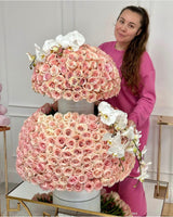 Rosas rosadas de lujo