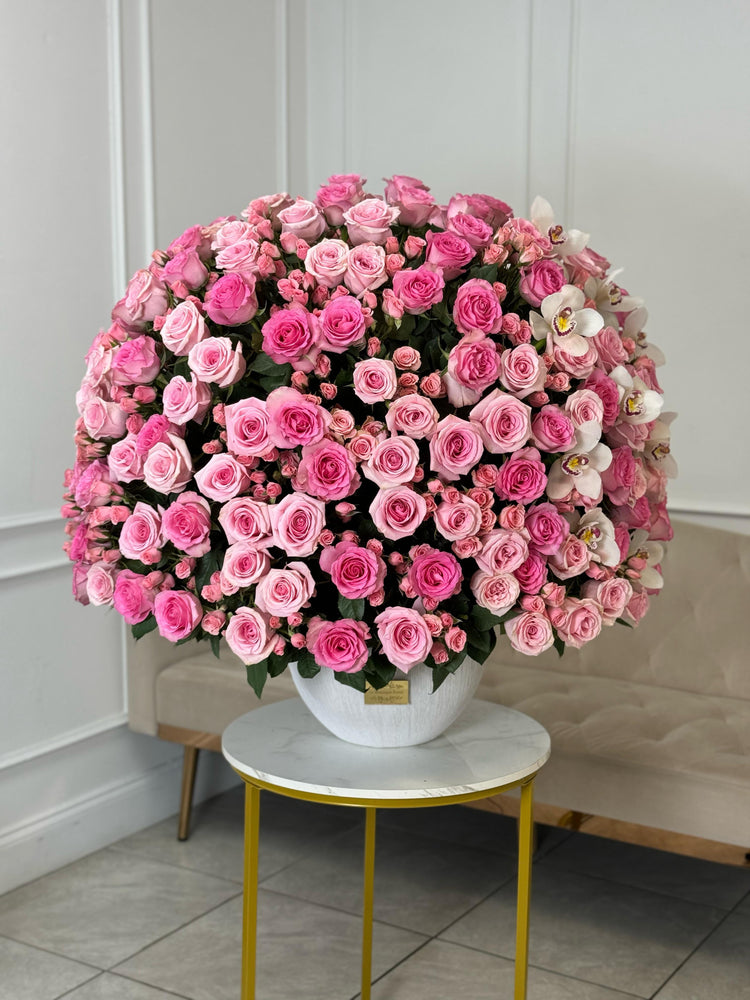 Rosas en un florero