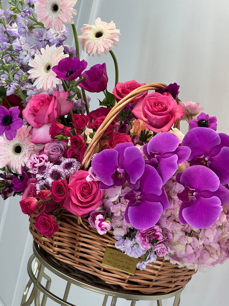 Flores en la canasta