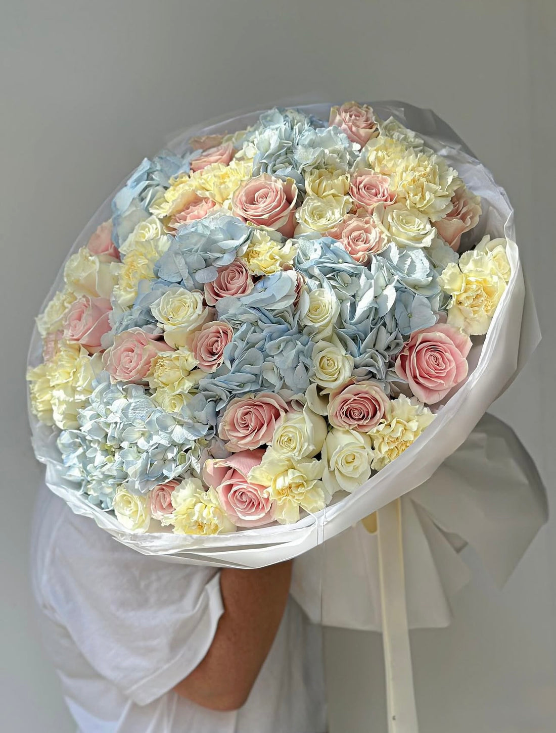 premium hydrangeas and roses