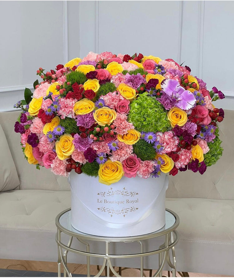Colorful rainbow Flowers