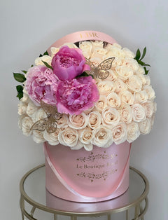 
                    
                      White roses and peonies luxury
                    
                  