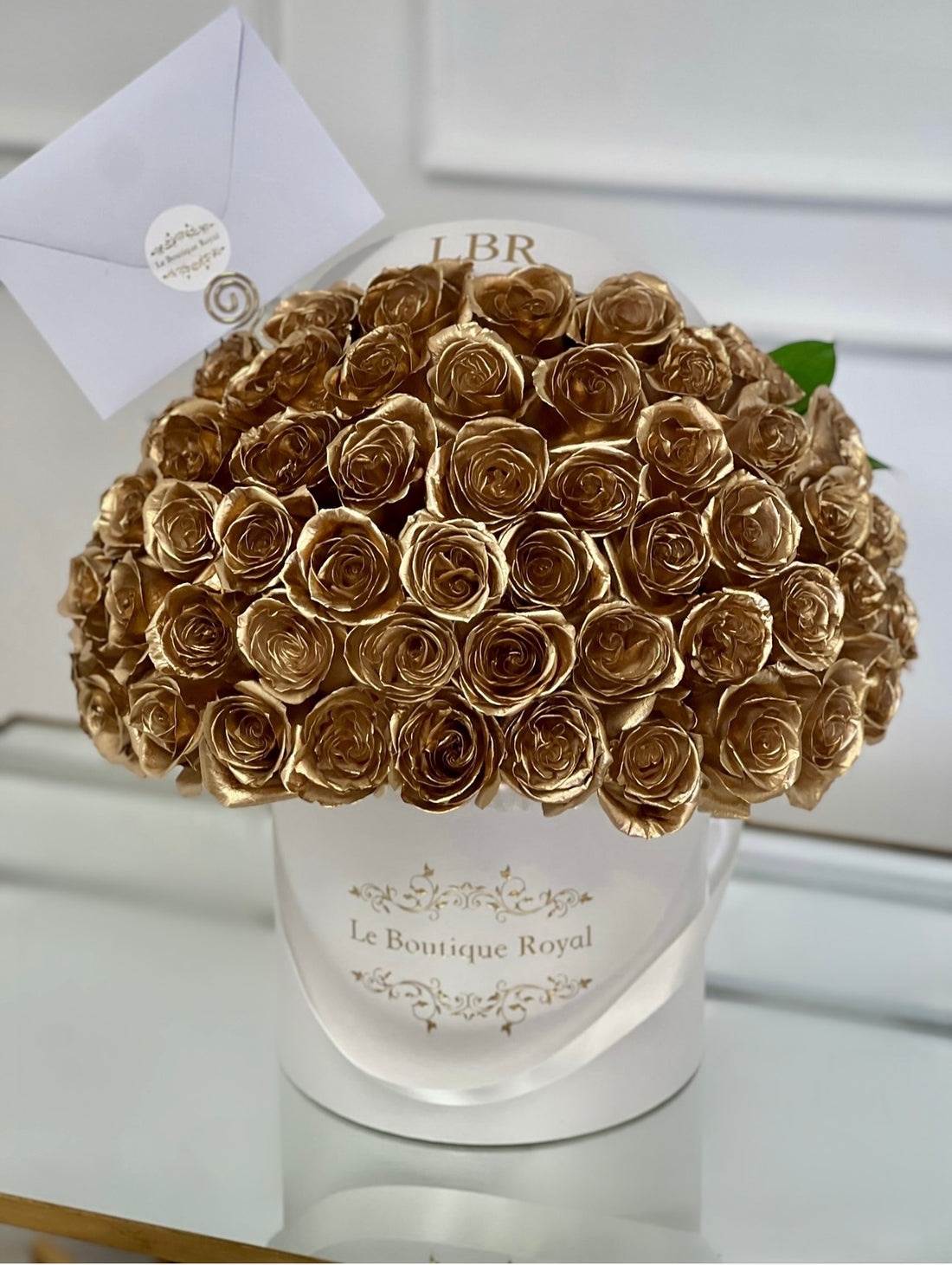 gold roses from online flower shop